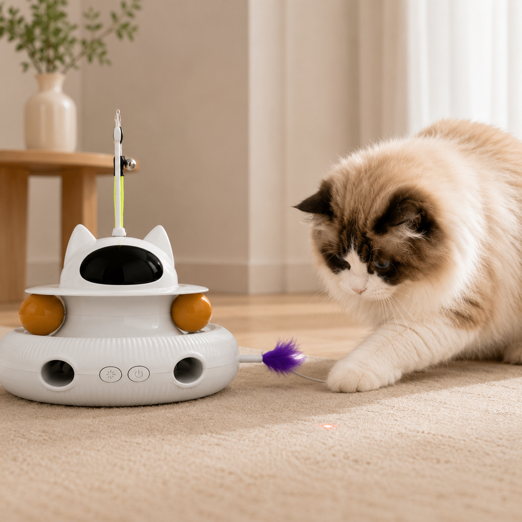 Spinning Companion Cat Toy Station